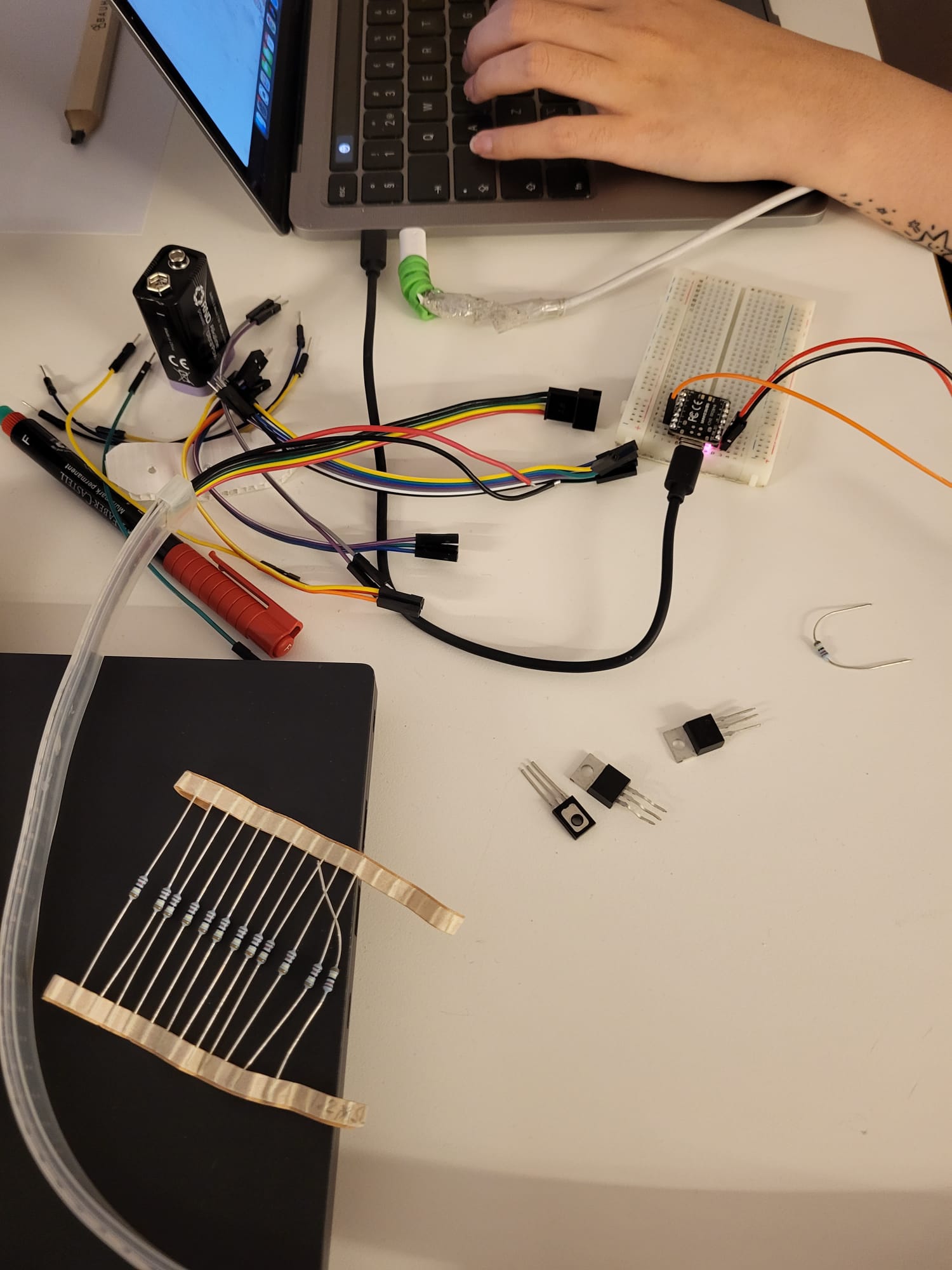 Arduino setup for the system