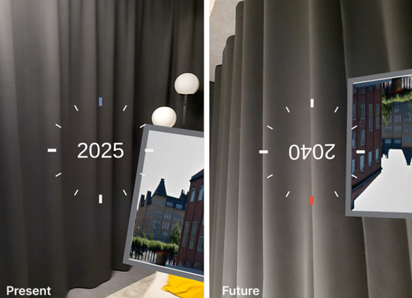 The clock interface for 2025 and 2024